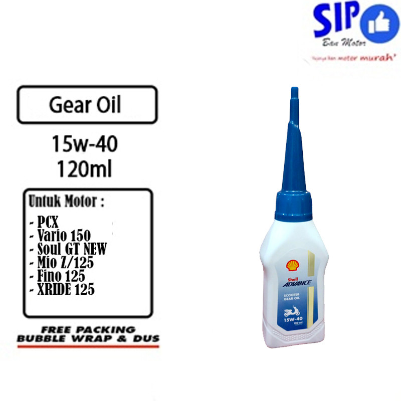 OLI Gardan Shell Oli Gear Motor 120 ML Oli Transmisi Ori