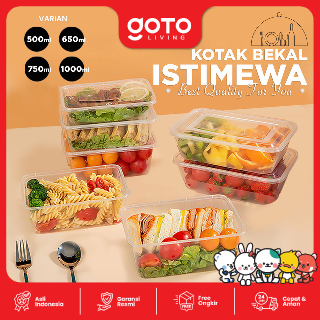 Goto Qlock Food Container Kotak Tempat Box Makanan Thinwall Plastik
