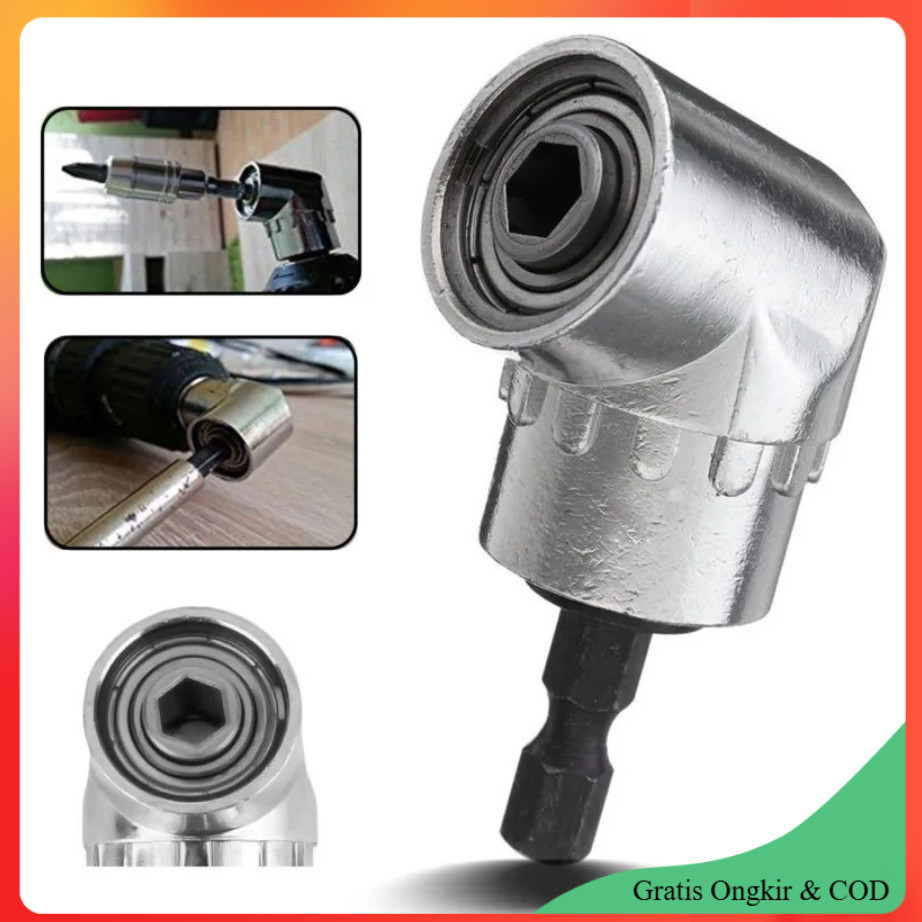 

Drill Extension L-Shape Hex Bit Socket Ekstensi Mata Bor 1/4 Inch - 105