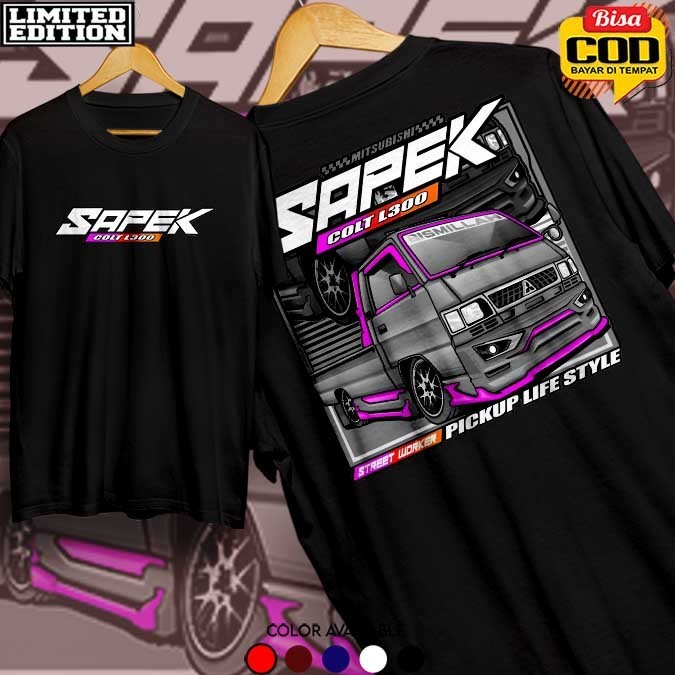 Kaos Pria Komunitas Mobil MITSUBISHI COLT L300 Dewasa Baju Atasan Unisex, Kaos mobil colt l300 COD N