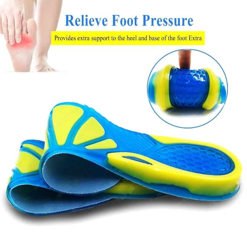 Insole Alas Kaki Sepatu Orthopedic Shock Absorb / Insole Karet Silikon Alas Dalam Sepatu / Insole Se