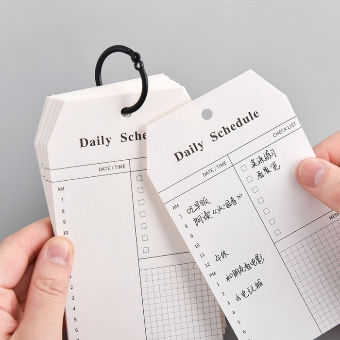 

Daily Planner Notepad Memopad Agenda Notes Tear Memo Catatan Isi 50 Lbr