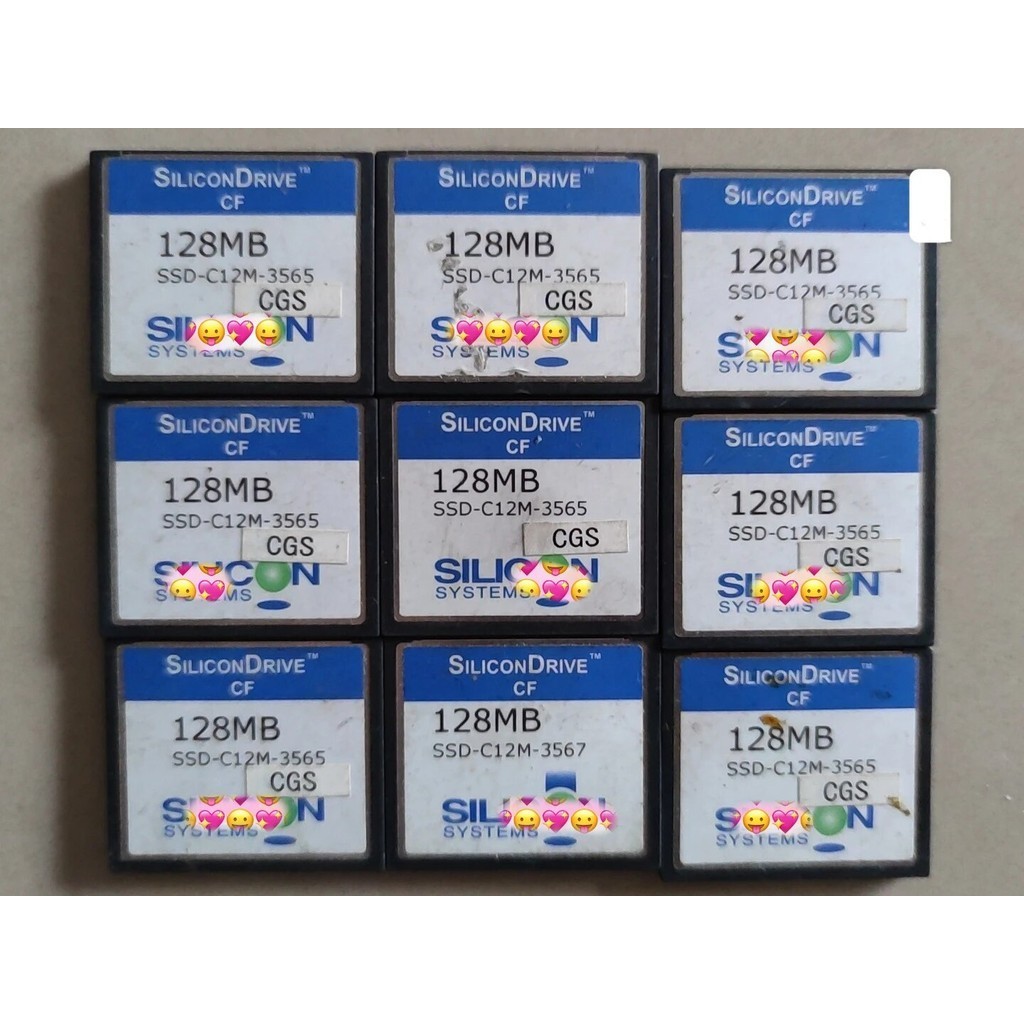 10pcs/lot SiliconDrive 128MB PATA CompactFlash CF Compact Flash Memory card SSD SILICON