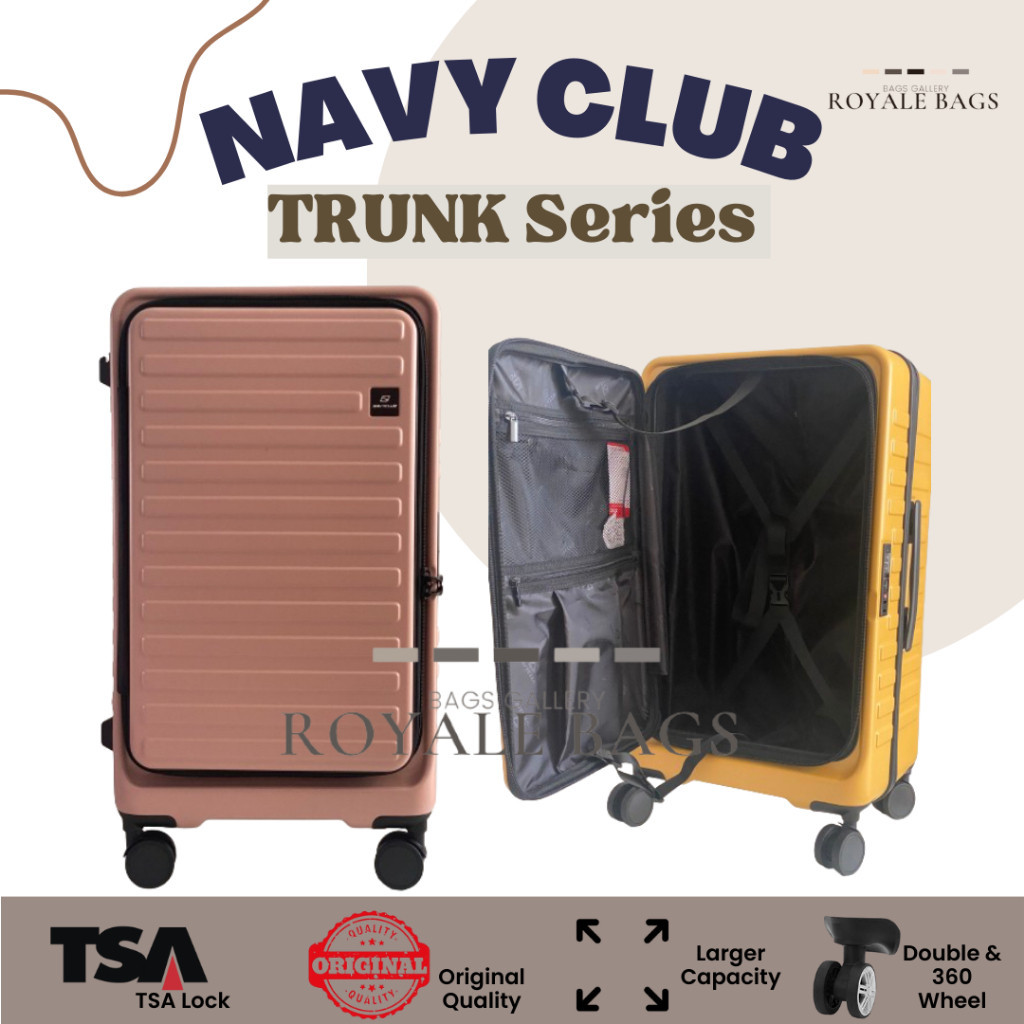 Navy Club Dayton Frame Trunk Series Tas Koper 25 inch / 29 inch Original Fiber TSA Lock - Hardcase S