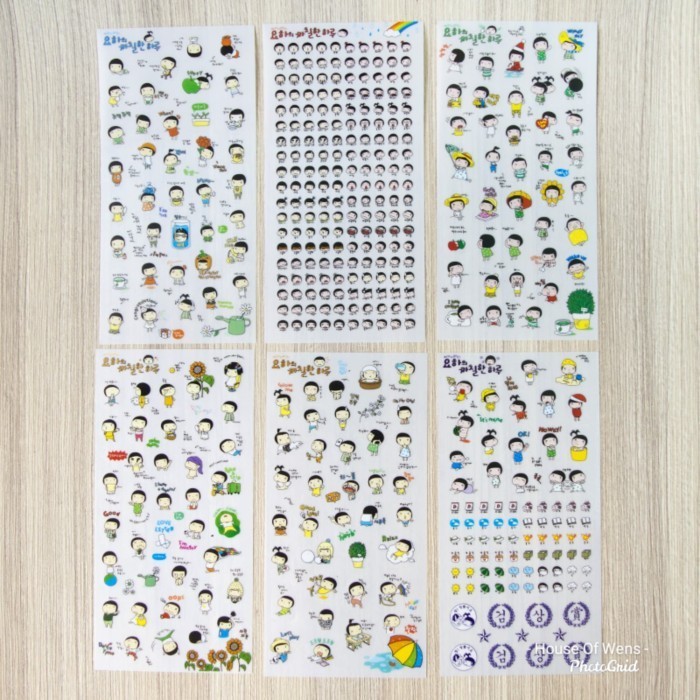 

JOHA DECO STICKERS - STICKER DECO LUCU ISI 6