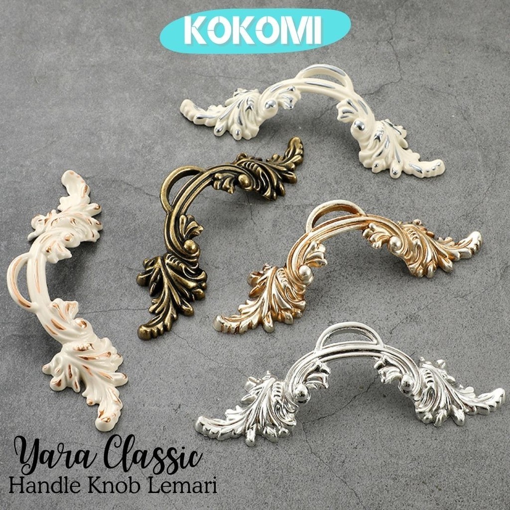 KOKOMI  Yara Tarikan Laci Lemari Vintage Klasik Tarikan Antik Gagang Pintu Lemari Laci Vintage Antiq
