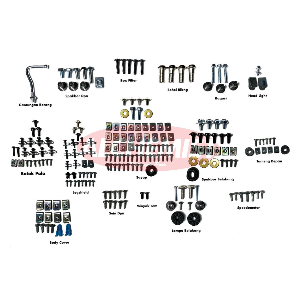 COD Baut Honda Blade 125 Fullset / Baut Blade 125 Fullbody / Baut Baud Honda Blade 125 Fullset Fullb