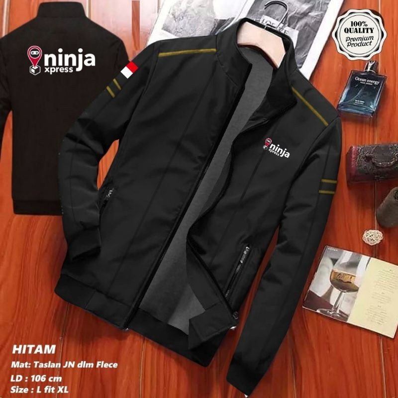 JAKET NINJA XPRESS KURIR NINJAVAN EXPRESS SABLON TERBARU 2024