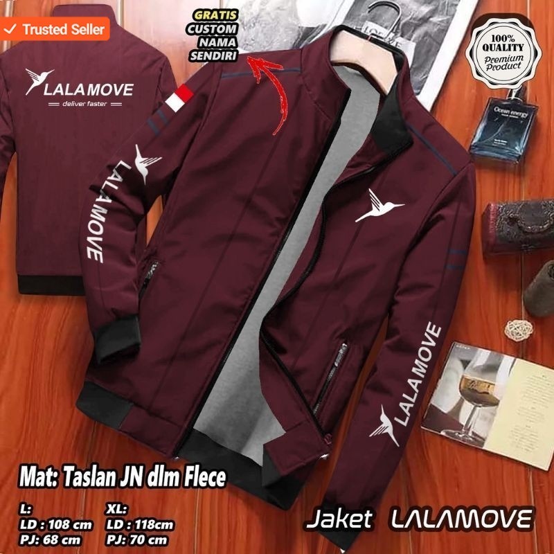 JAKET DRIVER LALAMOVE | JAKET PARASUT EXSPEDISI LALAMOVE INDONESIA | JAKET DRIVER LALAMOVE