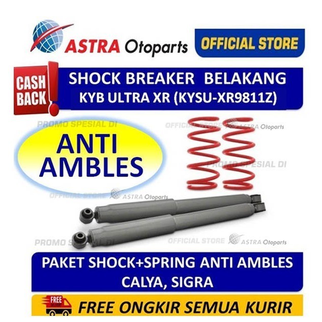 Shock Breaker Belakang KYB KAYABA ULTRA XR Calya Sigra (KYSU-XR9811Z)