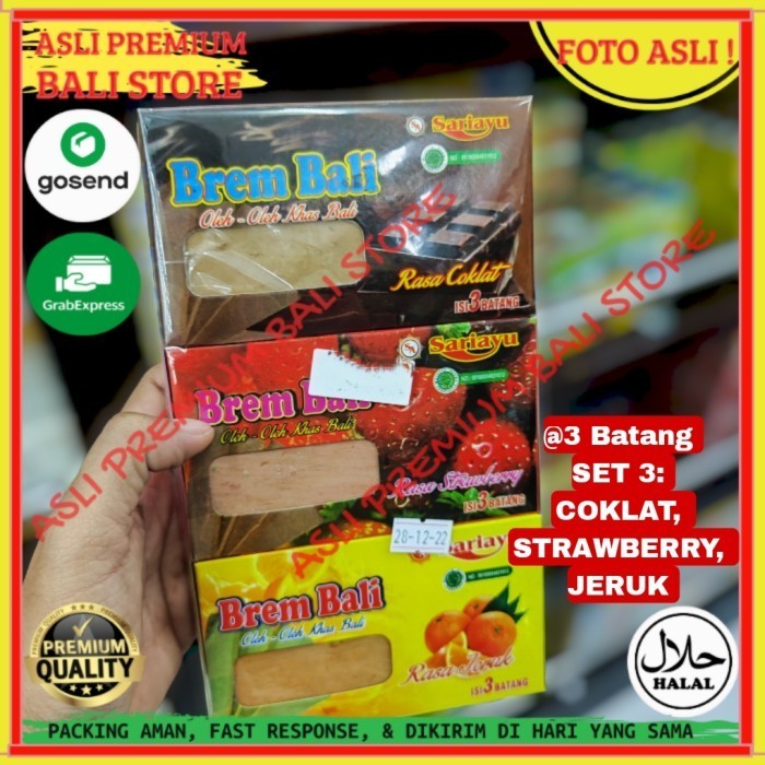 

SET 3 OLEH OLEH MAKANAN CEMILAN CAMILAN SNACK KULINER KHAS ASLI ORI ORIGINAL BALI KUE BREM COKLAT JERUK