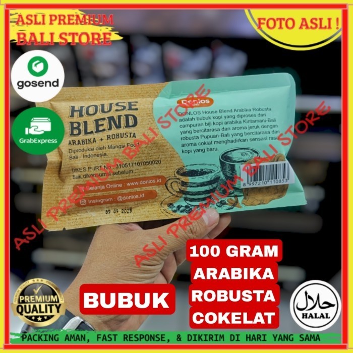 

OLEH OLEH MINUMAN KHAS ASLI ORI ORIGINAL BALI KOPI SERBUK ARABIKA ROBUSTA COKELAT 100 GRAM GR