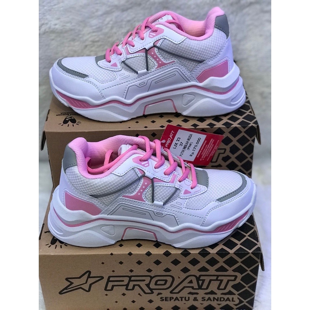 Pro ATT LJX 22 Sneakers Putih Sepatu Olahraga Sepatu Kasual Sepatu Wanita