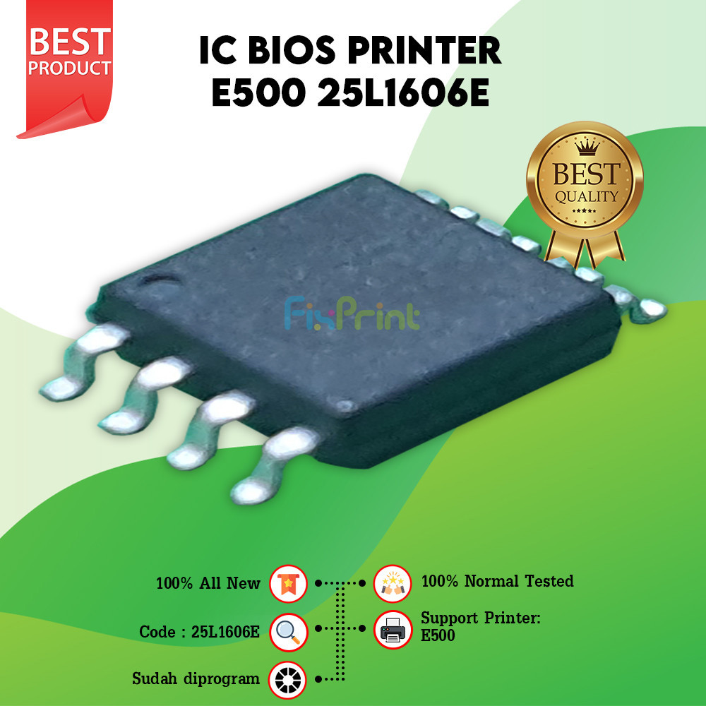IC New BIOS Can E500 25L1606E, Resetter Firmware Printer Can E500, IC Mainboard E500