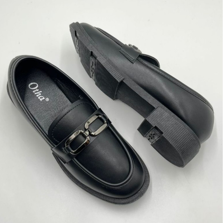 Sepatu Docmart Wanita - Otha Shoes - H830 OLF Tinggi Hak 3CM