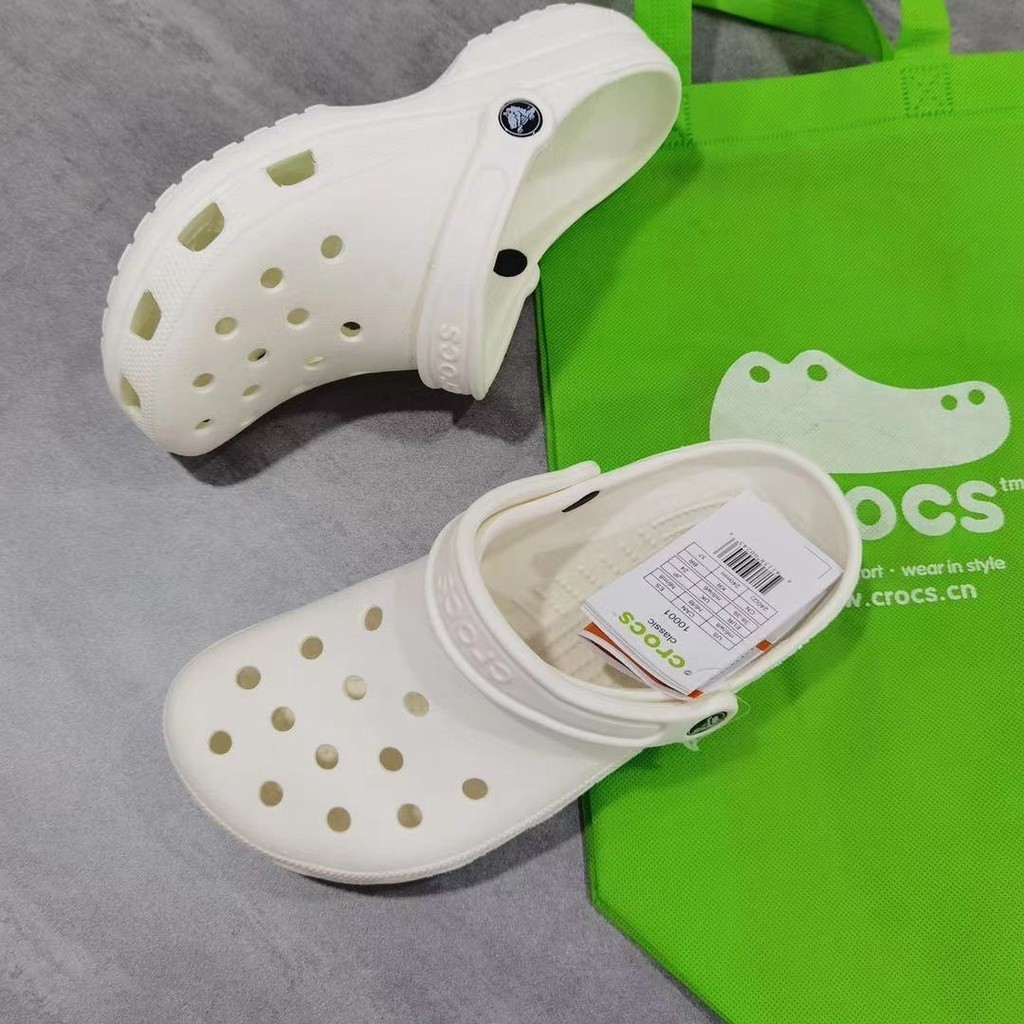 Crocs men graphic tie dye clog couple sandals solid color sandals for women slippers free Jibbitz