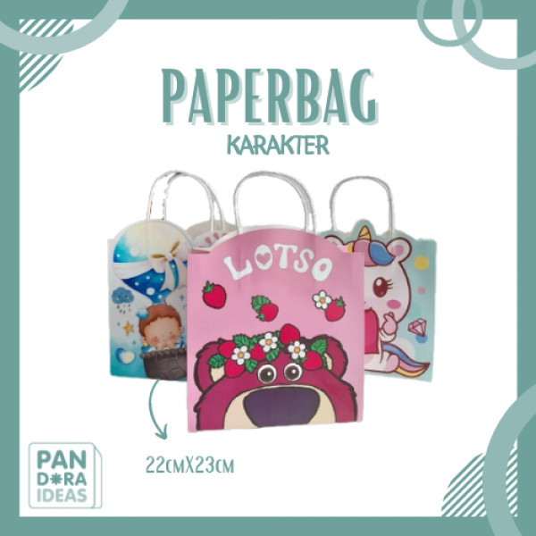 

Paperbag Karakter Anak Lucu Ulang Tahun Ukuran Medium