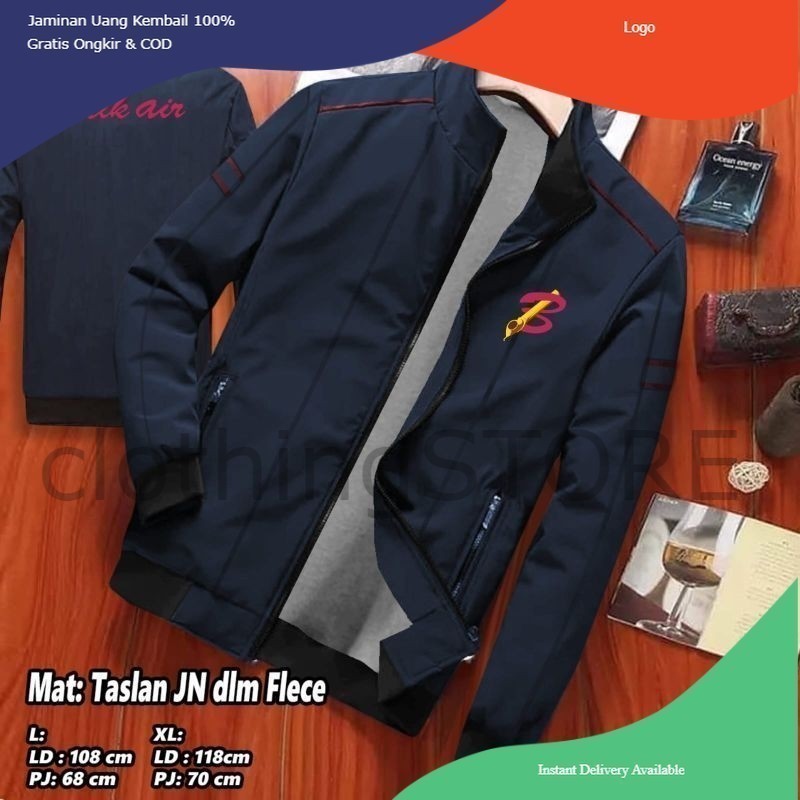 JAKET BATIK AIR SABLON - JAKET MASKAPAI - JAKET SABLON CUSTOM SATUAN