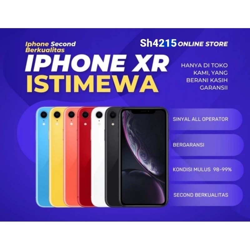 iPhone XR 64GB 128GB SECOND ORIGINAL BERGARANSI | iphone BEKAS MURAH SEPERTI BARU