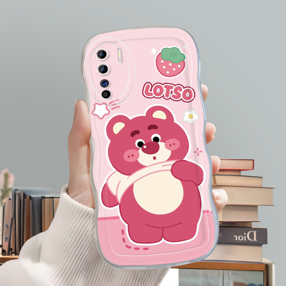 Casing Hp Untuk OPPO Reno 3 A91 Softcase Mode Phone Cover Cute Lotso Cesing Big Wavy Case Soft Kesin
