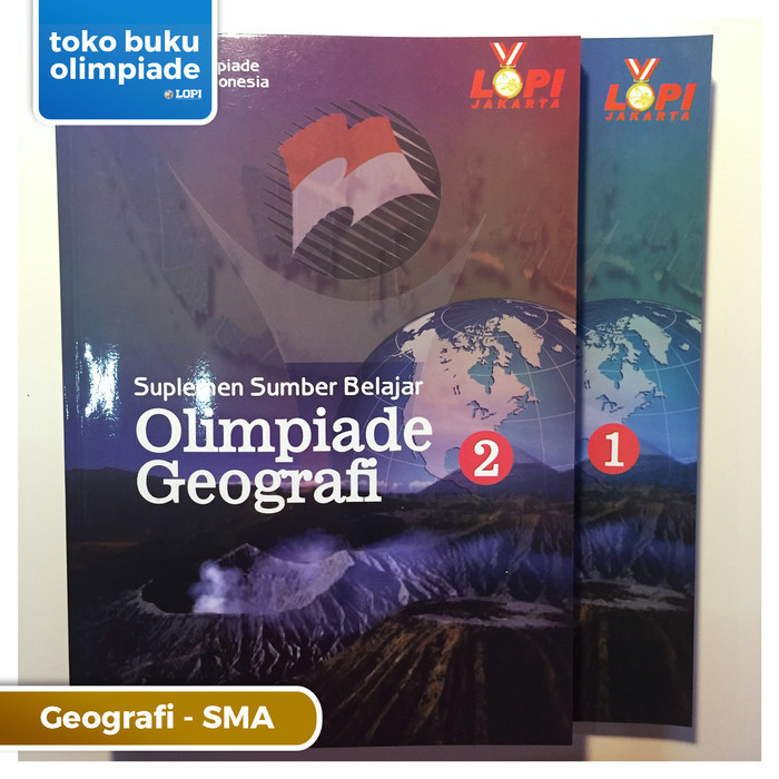 ✨BISA COD✨ - PAKET BUKU: Suplemen Sumber Belajar Olimpiade Geografi (SMA) Jilid 1,2