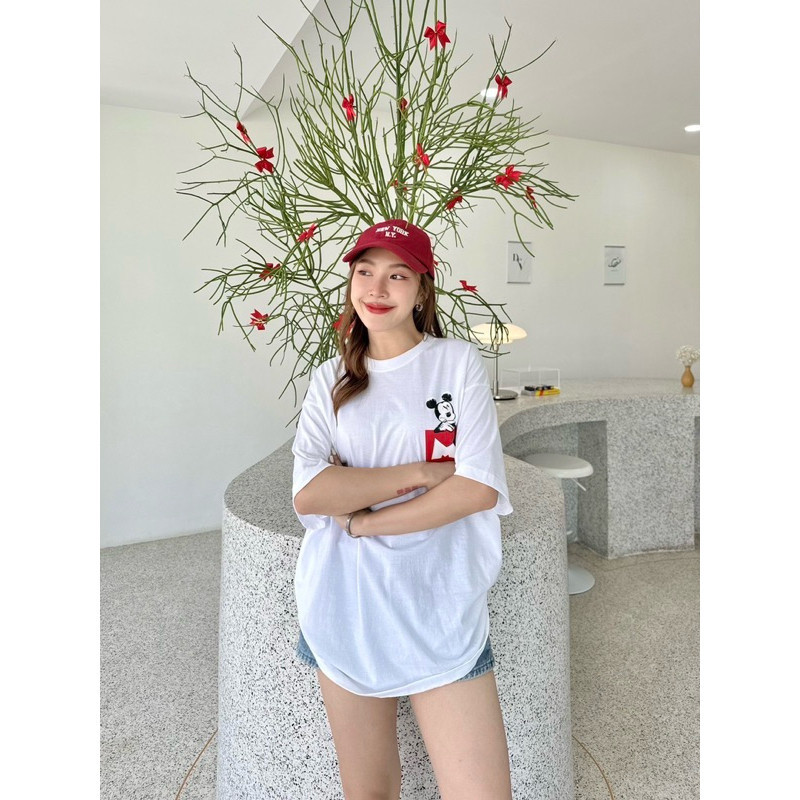 (HELLOCLOTHING) ATASAN GIANT BASIC 980 MODEL MICKEY OVERSIZE DEPAN BELAKANG IMPORT BANGKOK