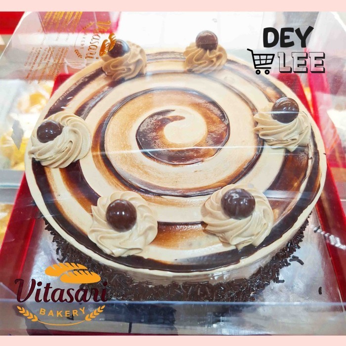 

VITASARI Tart Mocca Bulat Birthday Cake Kue Ulang Tahun Bandung