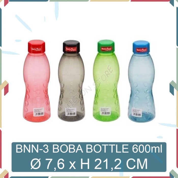 BIGTON Lion Star Basic Home BNN-3 Boba Bottle 600ml Botol Minum Air LionStar Plastik Berkualitas Mur