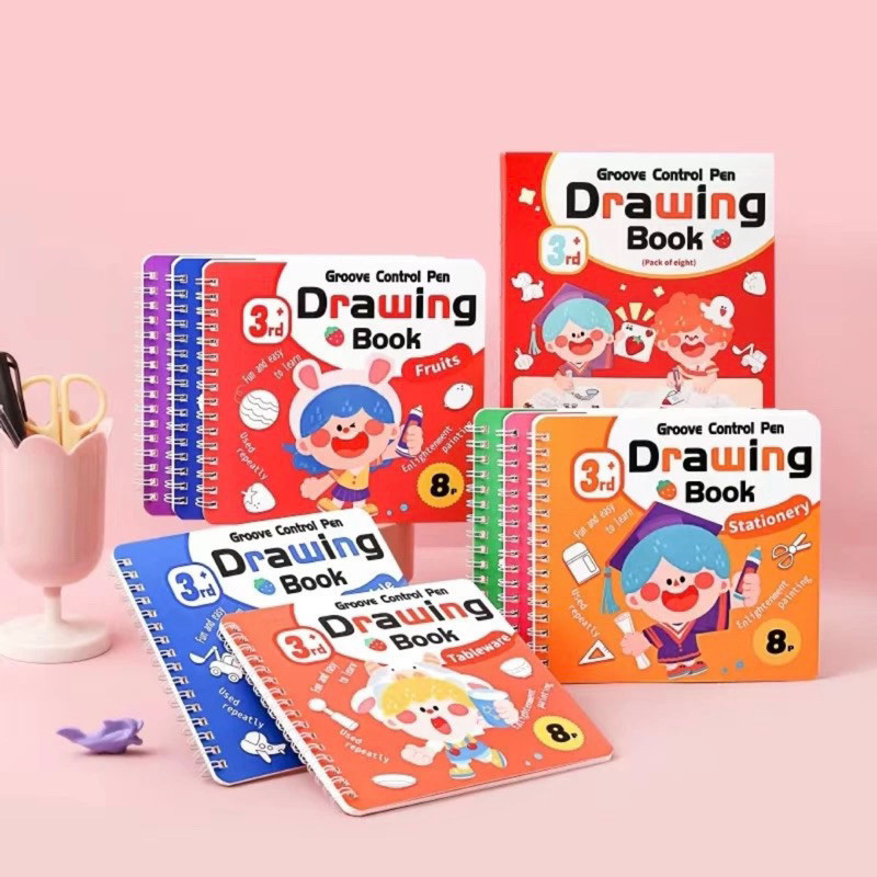 

Drawing Book Set 4in1 Groove Control Pen free drawing pen