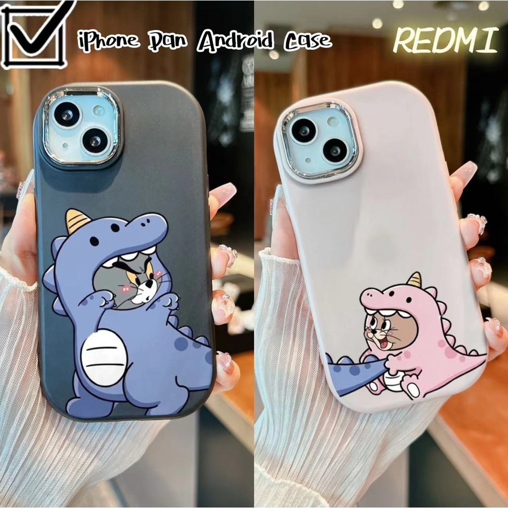 [iPhone Dan Android Case]Case Couple Tom And Jerry Casing Hp REDMI 9 9A 9I 9C 9T 10 10C 12 12C 13C 1