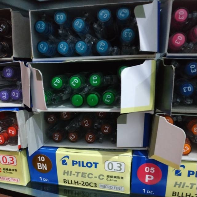 

[PROMO MURAH] Pulpen hitec pilot 0.3 dan 0.25 lusinan / perpak hi tec pulpen hi tech pen hi tech hitech