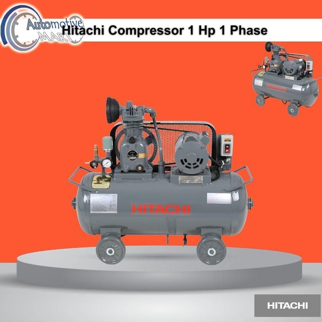 Hitachi Kompressor Angin / Air Compressor 1 Hp 1Phase