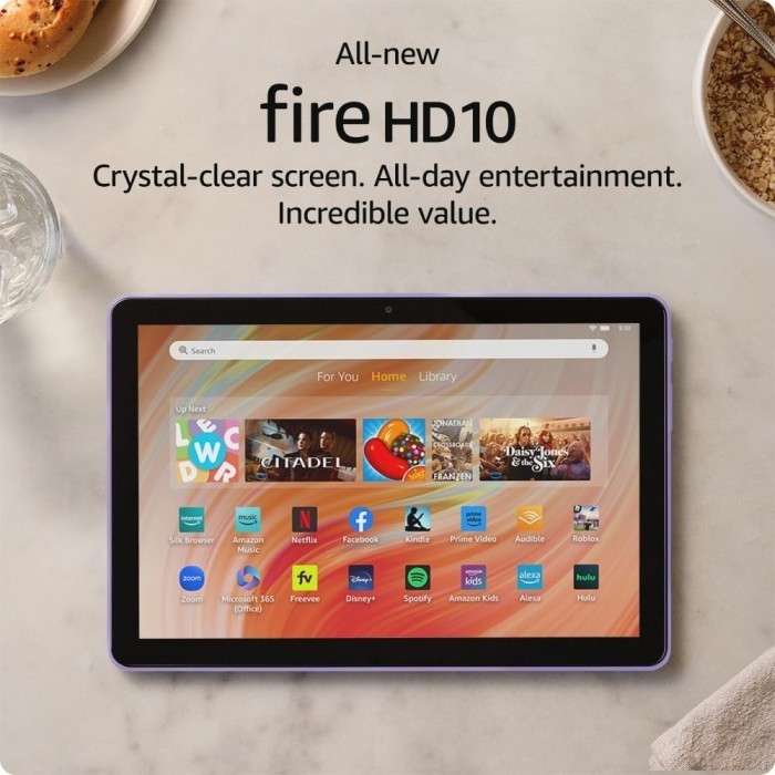 2023 Release Amazon Fire HD 10 tablet, 13th Gen, built for relaxation, 10.1" vibrant Full HD screen, octa-core processor, 3 GB RAM
