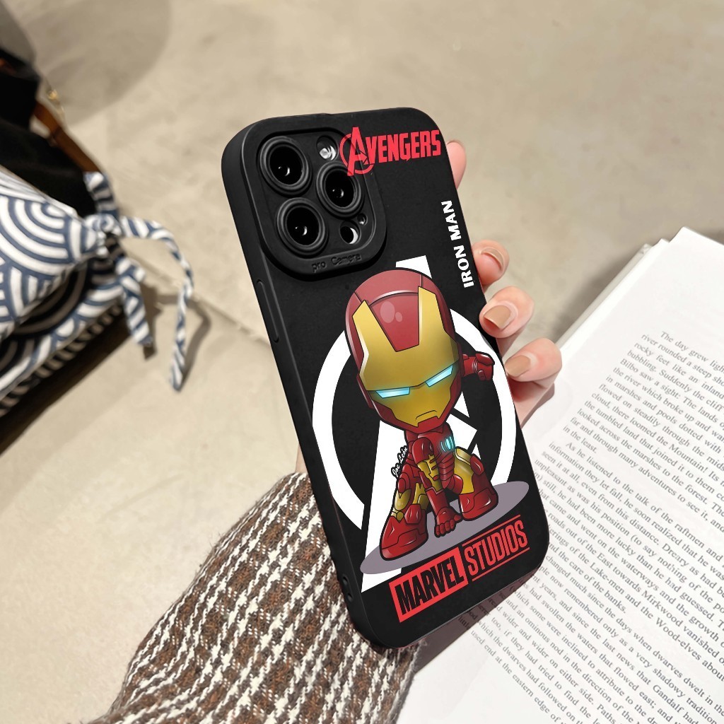 Casing Cas Marvel Realme C35 C33 C31 C30s 10 C55 C53 C51 Narzo 50A Prime Softcase Iron Man - Casing 