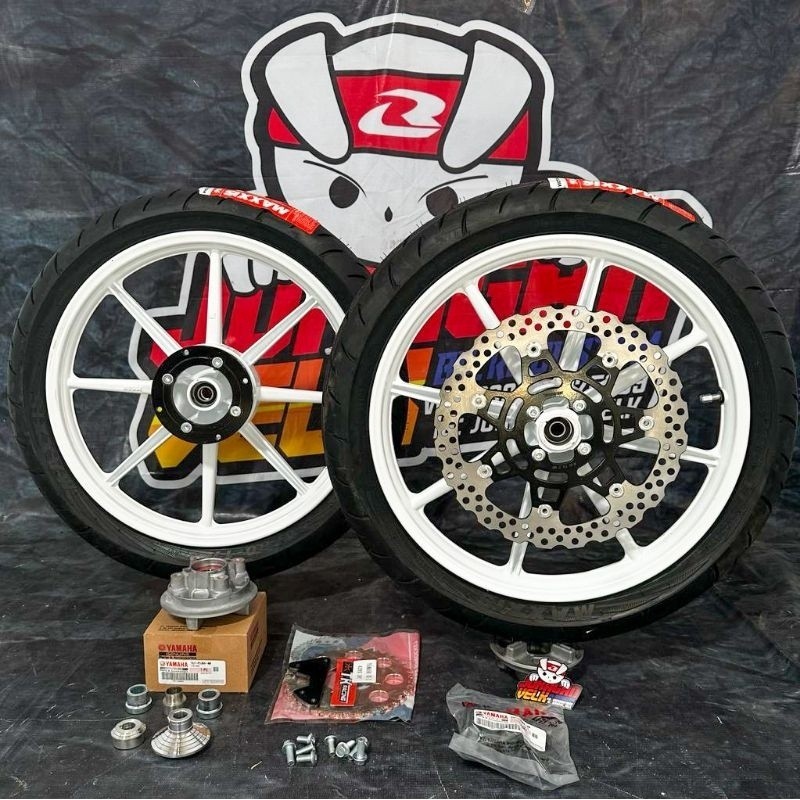 wheelset velg palang 8 copy rcb sp811 pnp crf  klx, dtracker ,cbr cb150 set ban