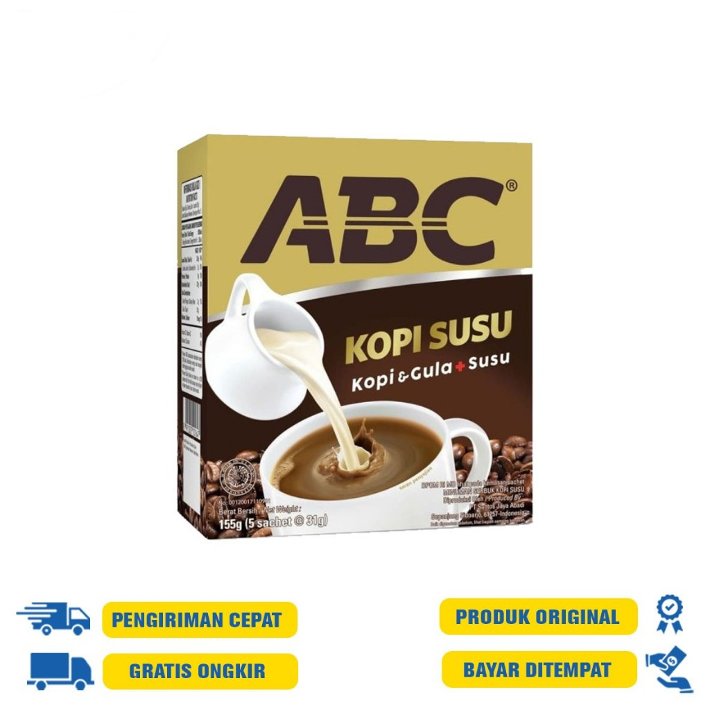 

ABC SUSU BOX 5X31GR, & BAG/KOPI SUSU/ABC SUSU