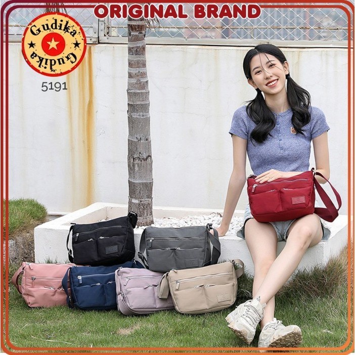 Terlaris ✨ -BISA COD GUDIKA bag  waterproof 5191 tas wanita / tas import - purple