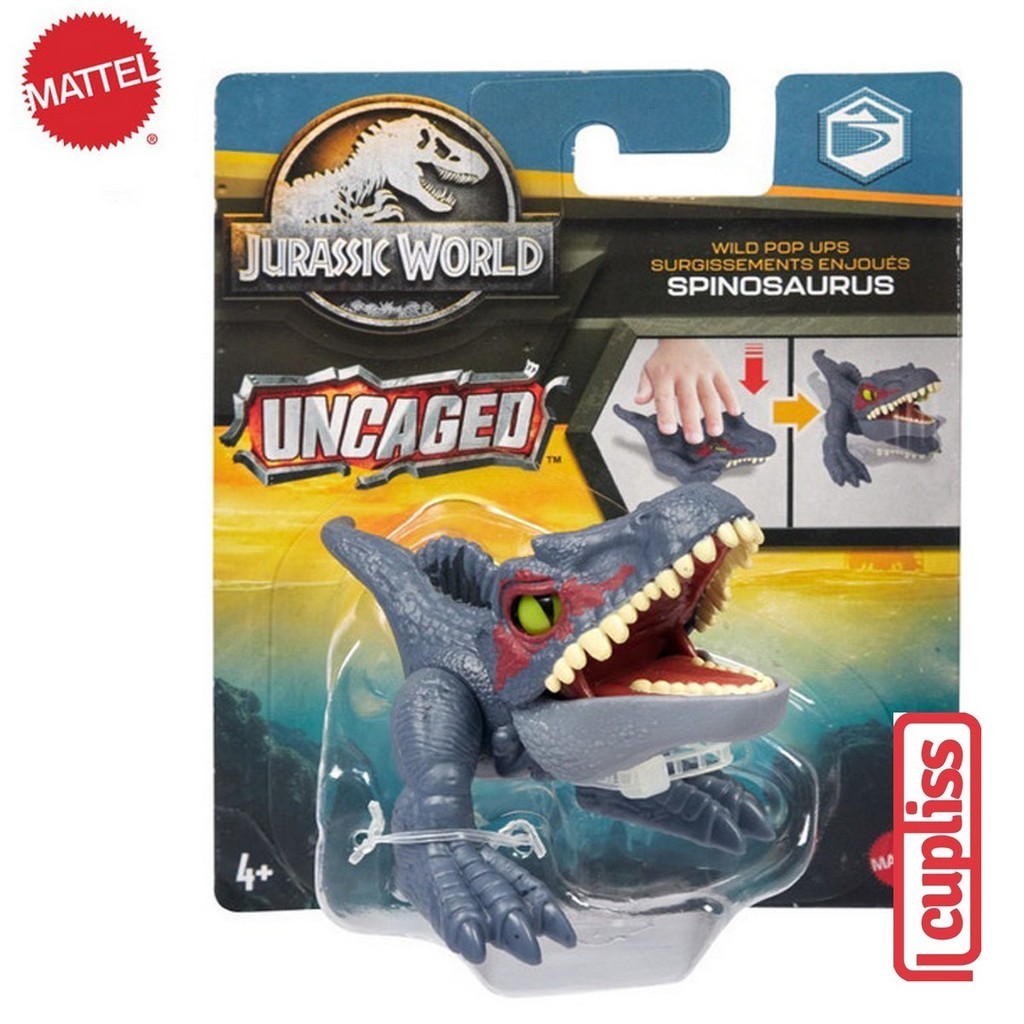 Mattel Jurassic World Original HLN75 Uncaged Wild Pop Ups Spinosaurus Blue Toys HFR10 Cupliss KG