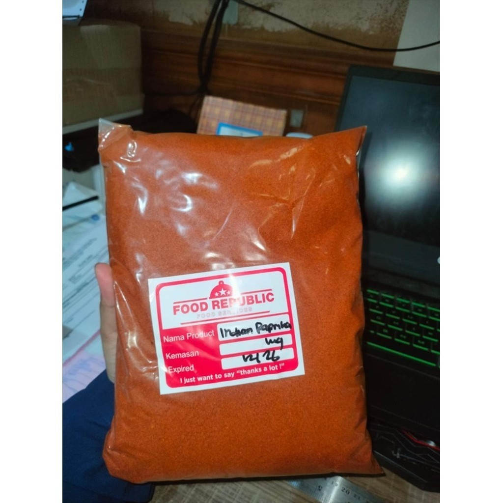 

RB Paprika Bubuk India / Capsicum Powder / Bell Pepper Powder 1 KG Import