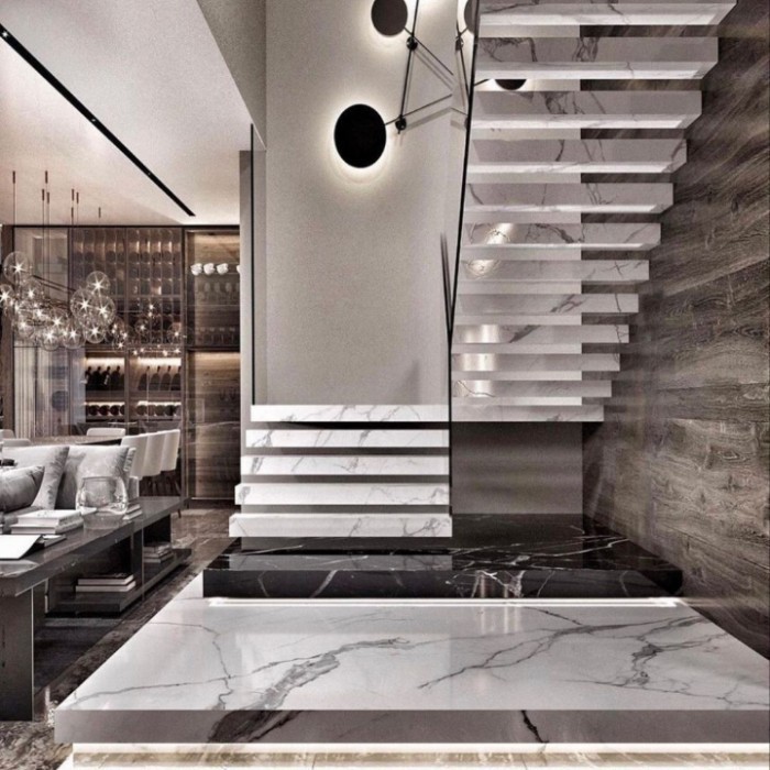 Granit 60x120 motif marmer putih tangga 30x90 granite