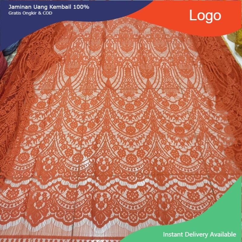 Bakal Kain Textile Brukat Semi francis Original Fatmawati Corneli Cord Bakal Kain Kebaya Semi Franci