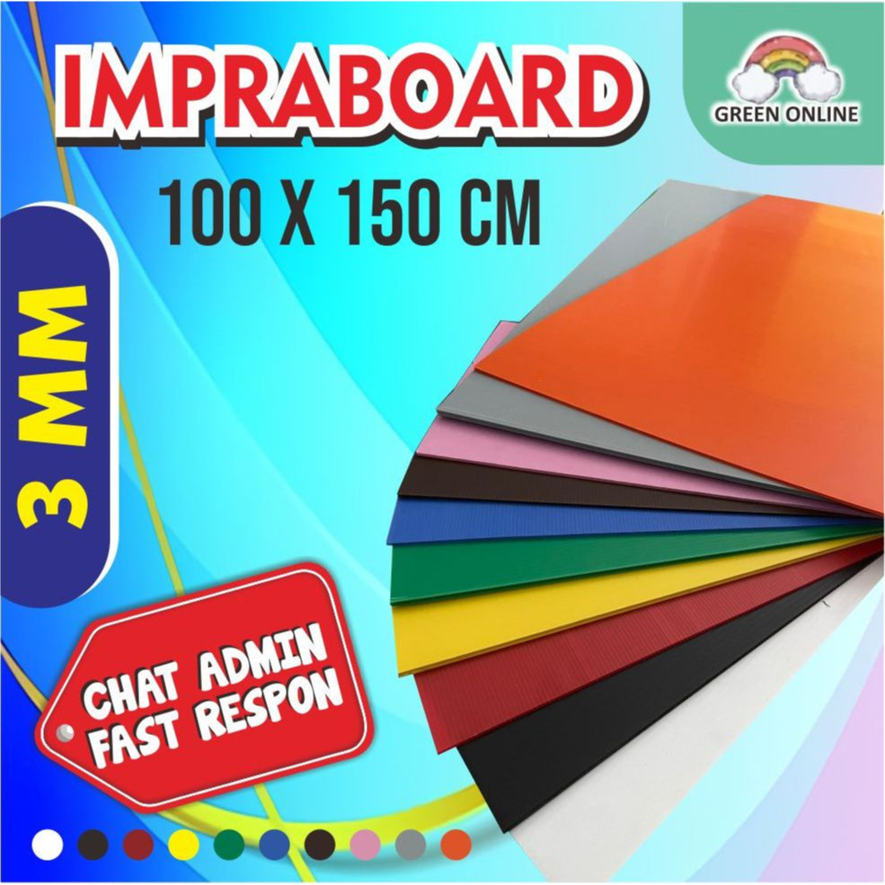 

[PROMO MURAH] INFRABOARD IMPRABOARD 150X100cm 100X150cm Tebal 3mm PP BOARD