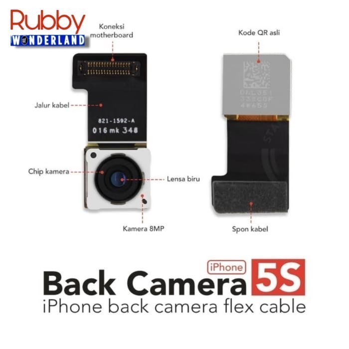CAMERA BIG IPHONE 5S / KAMERA BELAKANG IPHONE 5S ORIGINAL