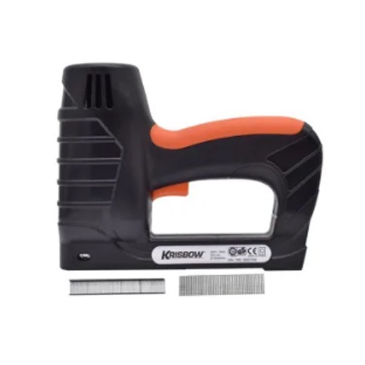 Krisbow Stapler Tembak Elektrik 3 Way 220V Staple Gun Staples Elektrik