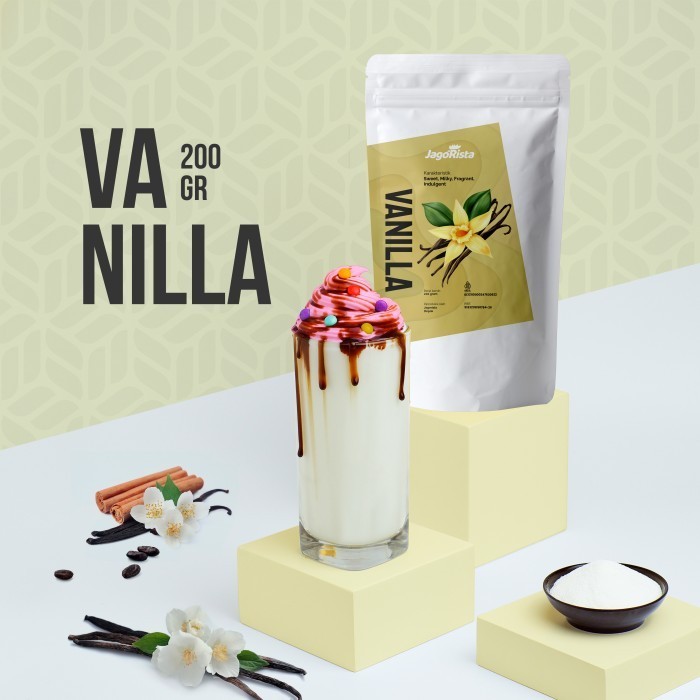 

[New Arrival]Promo (200gr) Premium Vanilla ( Bubuk Minuman / Bubble Drink Powder )
