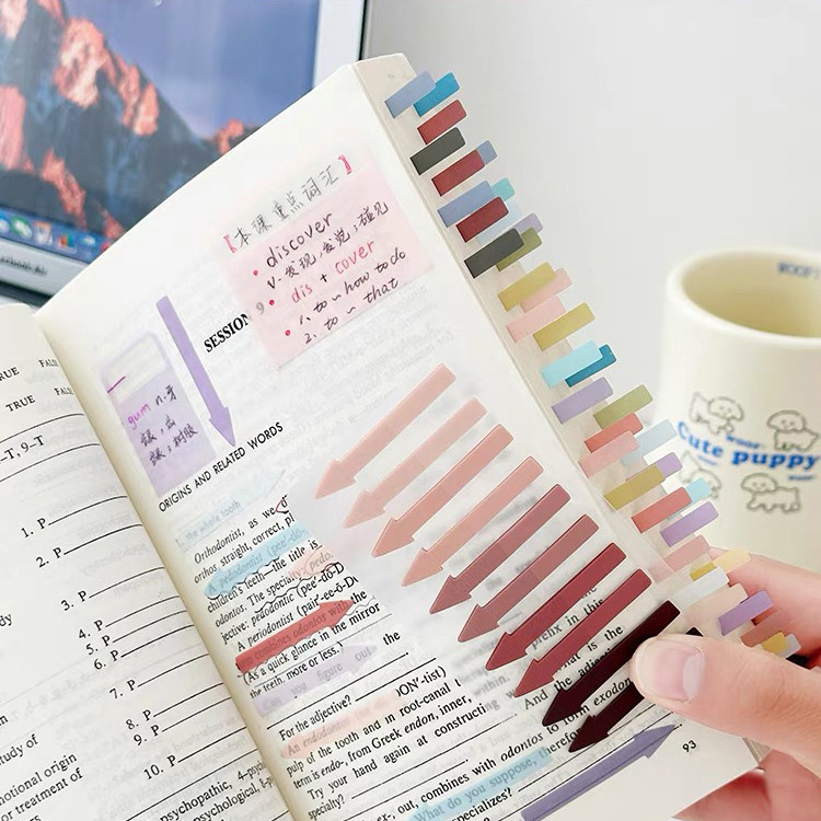 

Warna Colorful Index Page Markers Index Mark Penanda Pembatas 160 Sheets Plastic Page Markers barang aesthetic