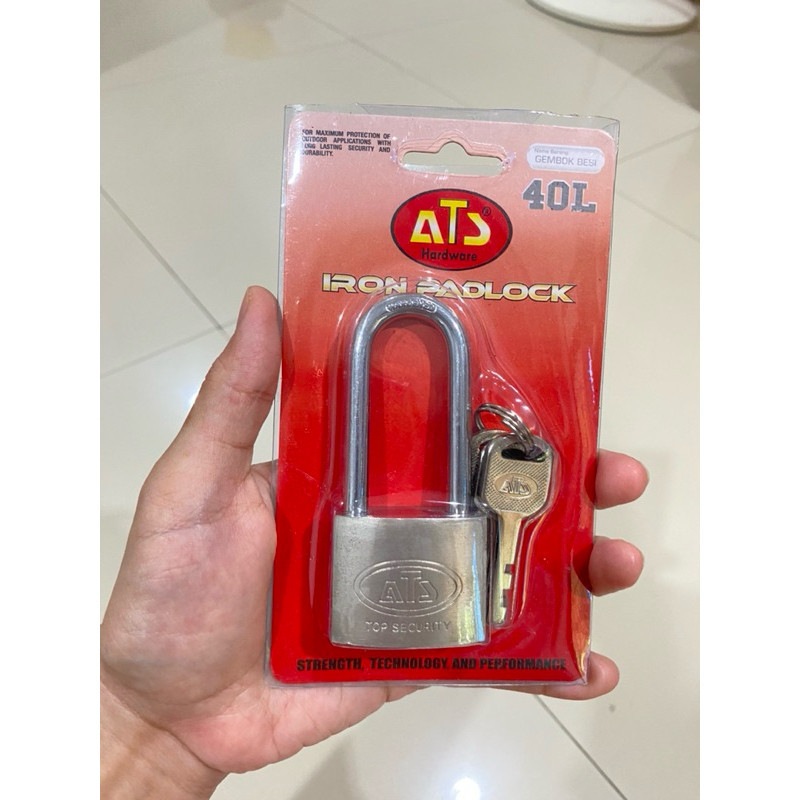 Kunci Gembok Stainless Anti Karat / Anti Maling / Gembok Panjang /  Gembok Rumah / Gembok Pagar / Ge