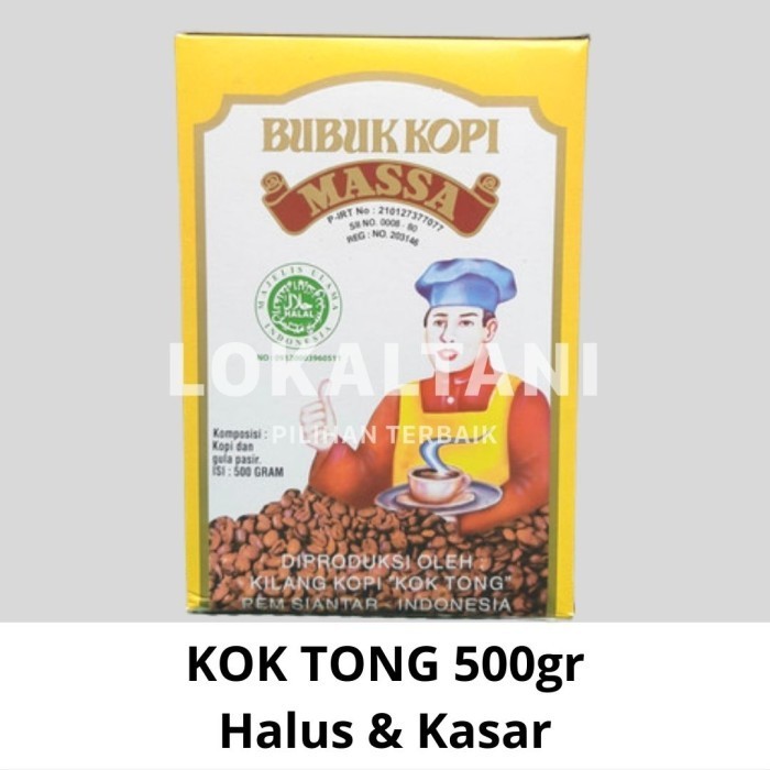 

Tfren99_ Kopi Massa Kok Tong Pematang Siantar 500gr Bubuk Halus/Kasar - KOKTONG KASAR