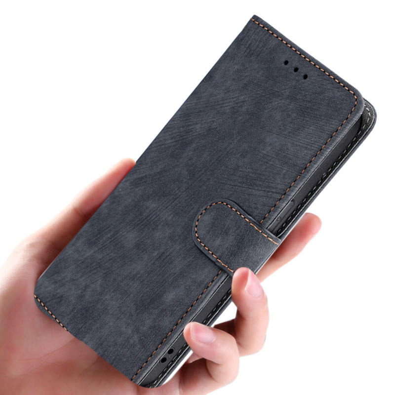 Phone Case for Fairphone Smartphones 5 Back Cover Luxury Flip Cover Suede Fluff Leather Card Slot St