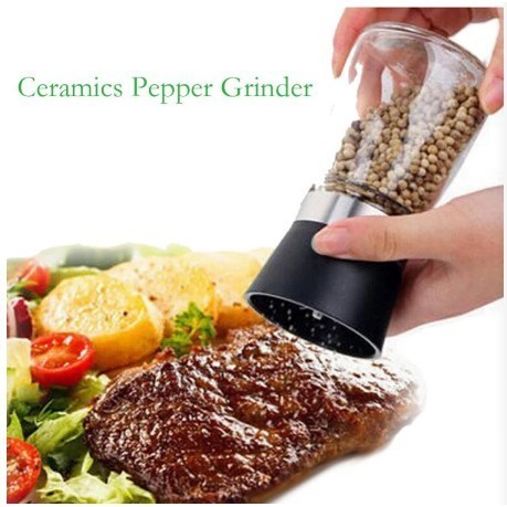 Grinder Lada Merica / Alat Penggiling Lada Manual Glass Pepper Grinder